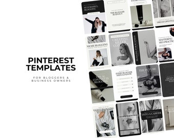 Modern Pinterest Templates for Bloggers and Businesses | Pinterest Marketing | Social Media Bundle | Pinterest Pins | Business Branding