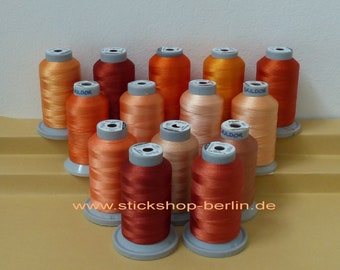 Brildor Polyestergarn PB40 - 1000m Kone - lachs orange