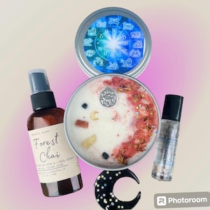 LARGE Zodiac soy candle gift box