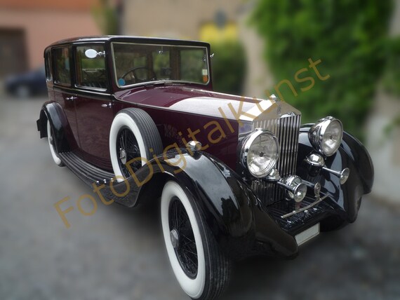 Old Rolls Royce Photo Photography Photo File Etsy