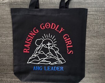 American Heritage Girl Troop Leader Tote, AHG Troop Leader Tote Bag, AHG Troop Leader End of Year Gift, Raising Godly Girls Tote, AHG Leader