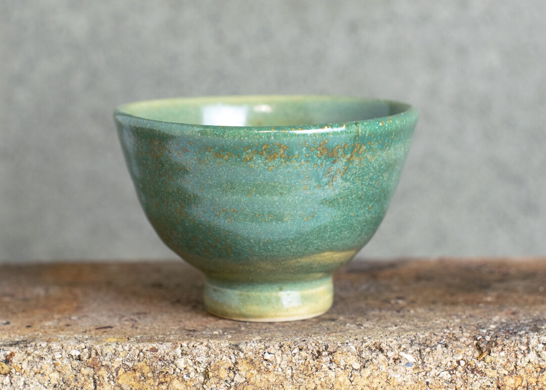 Bright Green Tea Bowl Chinese Tea Ceremony Gongfu Tea Etsy