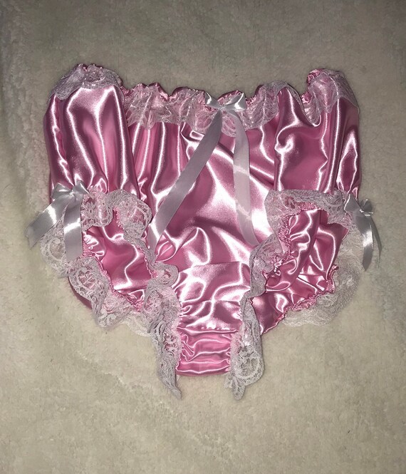 high waisted satin panties