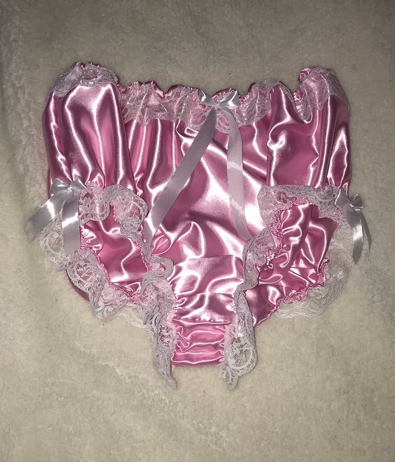 Super High Waisted Satin Lined Satin Panties Etsy New Zealand