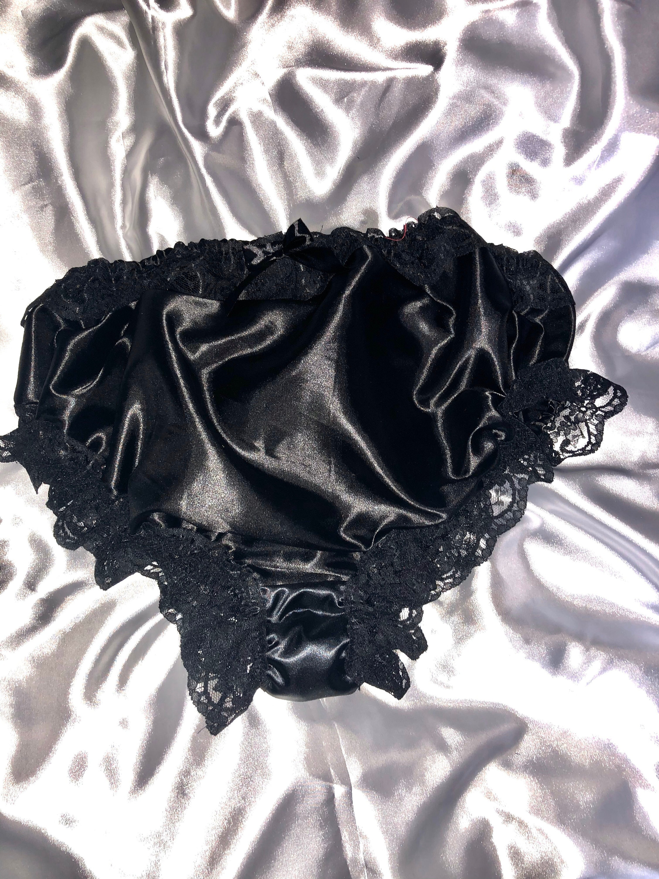 Super High Waisted Satin Lined Satin Panties Etsy