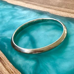 Hans Hansen Denmark Sterling Silver Bangle Bracelet #241 - Mid Century - Modern