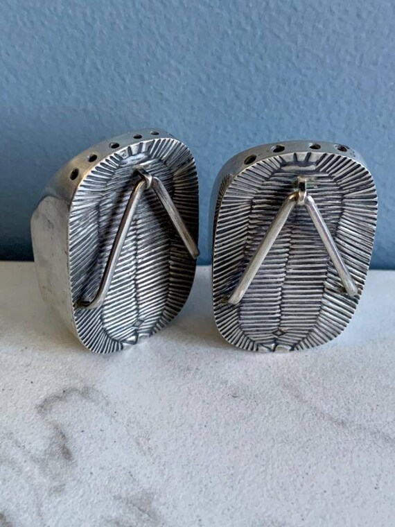 Geta Sandal Sterling Salt & Pepper Shakers