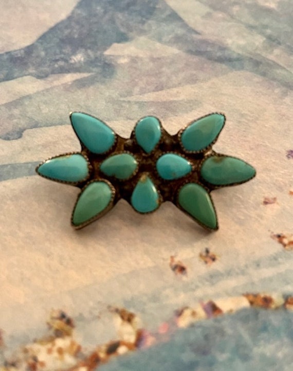 Turquoise brooch pin deals