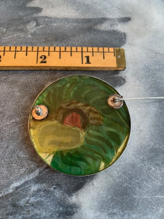 Vintage Sterling Cut Out Glass Eagle Brooch Pin - image 7