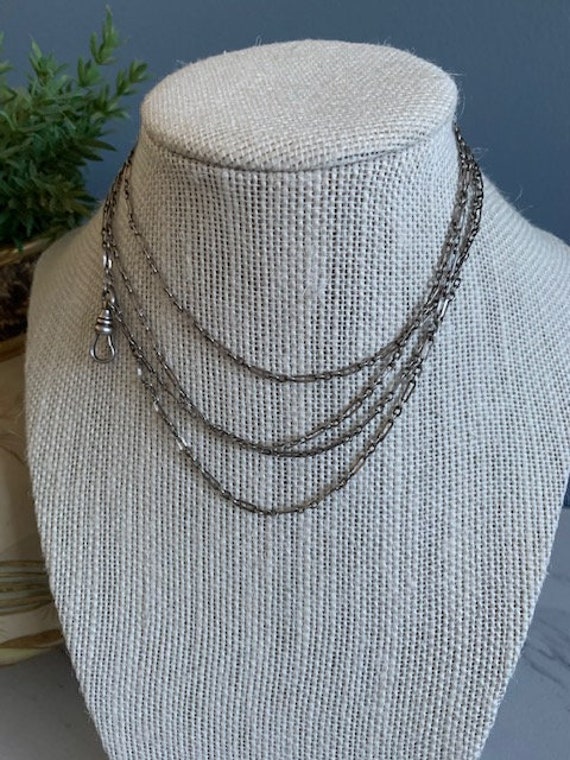 Silver Link Watch Chain Necklace