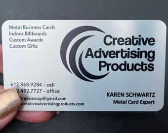 100 Custom Metal Business Cards!