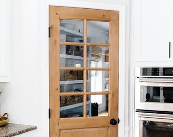 SINGLE Custom wooden doors, pantry doors, antique design, French doors, raised panel French doors, farmhouse door, pocket door