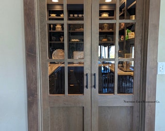 Custom Built: Glass French Doors, Kitchen Pantry Doors, Pantry, Raised panel, shaker style, custom style, laundry room doors, mudroom