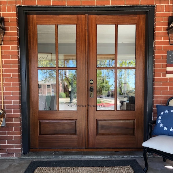 French Doors With Glass Etsy