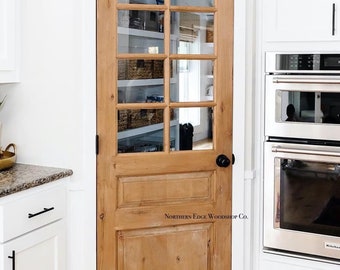 SINGLE Custom wooden doors, pantry doors, antique design, French doors, raised panel French doors, farmhouse door, pocket door