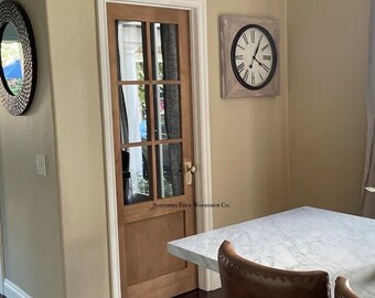 SINGLE Custom wooden doors, pantry doors, antique design, French doors, raised panel French doors, farmhouse door, pocket door