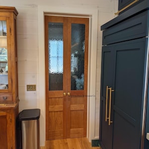 Custom wooden doors, pantry doors, antique design, French doors, raised panel French doors, farmhouse door, French country door, pocket door