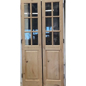 Custom wooden doors, pantry doors, antique design, French doors, raised panel French doors, farmhouse door, French country door, pocket door