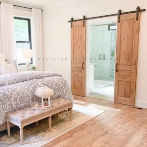 Custom wooden doors, pantry doors, antique design, French doors, raised panel French doors, farmhouse door, French country door, pocket door