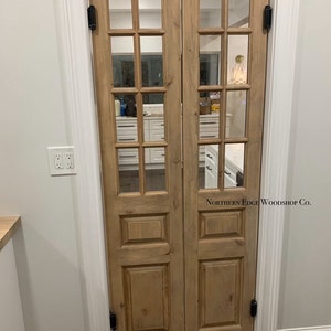 Custom wooden doors, pantry doors, antique design, French doors, raised panel French doors, farmhouse door, French country door, pocket door Bild 1