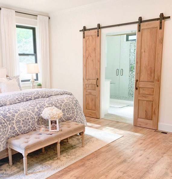Custom Built 3 Panel Faux Antique Barn Doors Sliding Barn Etsy
