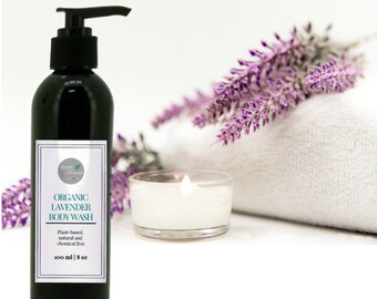 Organic Lavender Body Wash || Natural Shower Gel || Organic ∙ 100% Natural