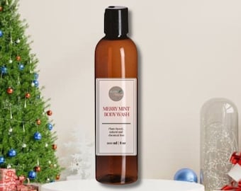 Merry Mint Body Wash || Natural Shower Gel || Organic ∙ 100% Natural