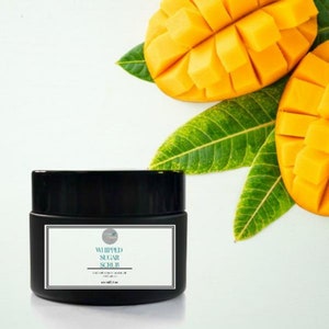 Mango Whipped Sugar Scrub || Body Scrub || Foot Scrub || 100% Natural