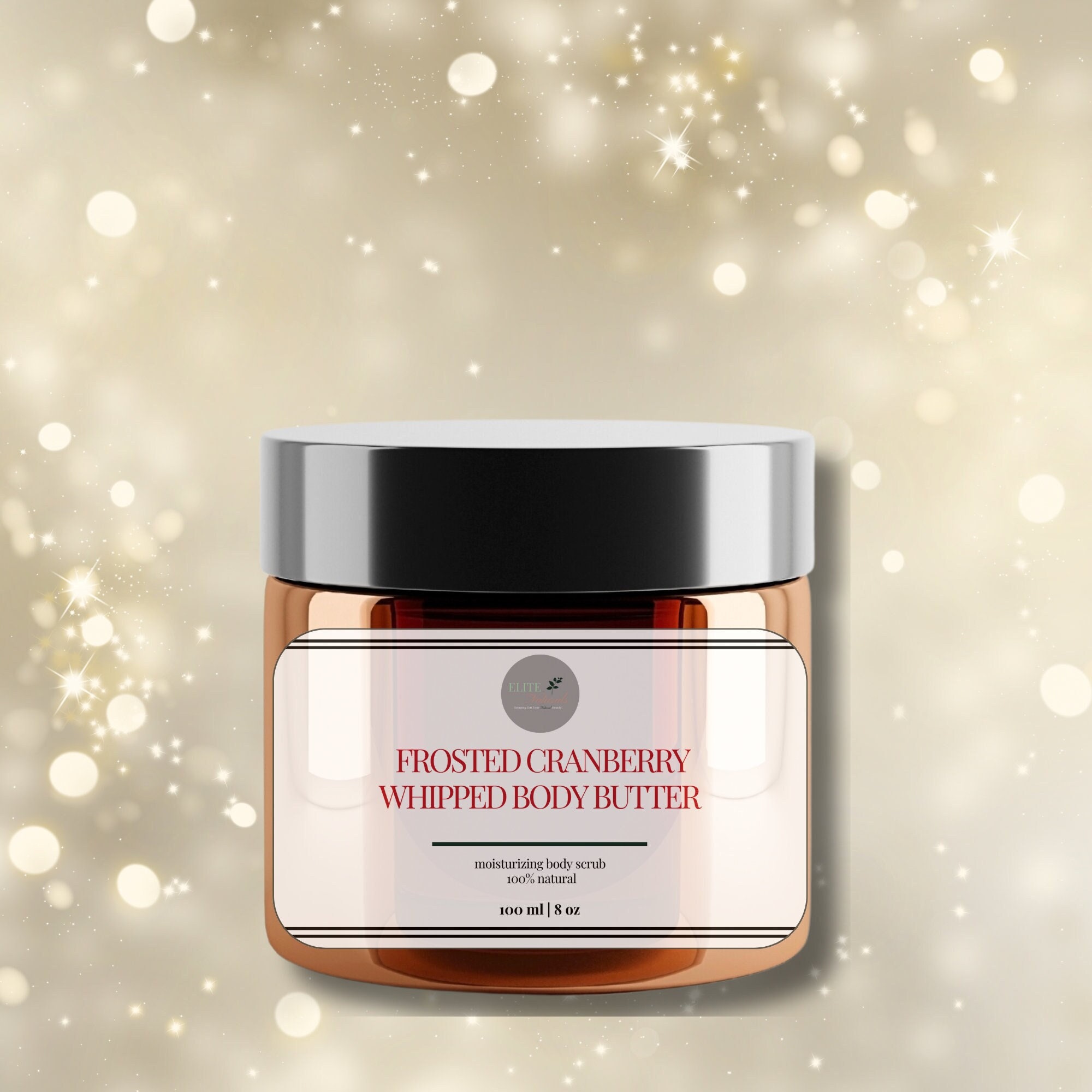 Frosted Cranberry Whipped Body Butter || Body Butter || Shea