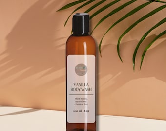 Organic Vanilla Body Wash || Natural Shower Gel || Organic ∙ 100% Natural