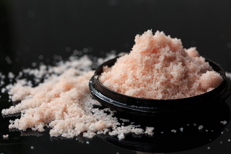 Pink Himalayan Salt Scrub Body Scrub Foot Scrub 100% Natural image 3