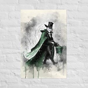 Haunted Mansion Hatbox Ghost wall art