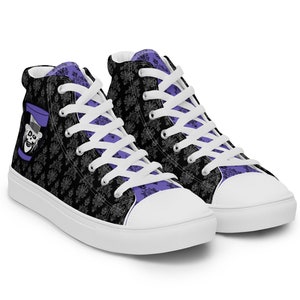 Men’s Haunted Mansion Hatbox Ghost high top canvas shoes