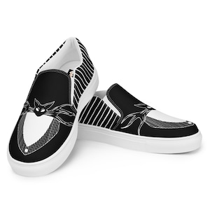 Women’s Jack Skellington slip-on canvas shoes