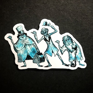 Hitchhiking Ghosts Sticker & Magnet
