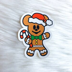 Mickey Gingerbread Man Sticker & Magnet