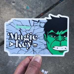 Magic Key Incredible Hulk Sticker & Magnet