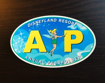 Tinkerbell Annual Passholder Sticker & Magnet