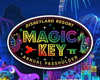 Magic Key Main Street Electrical Parade Annual Passholder Sticker & Magnet