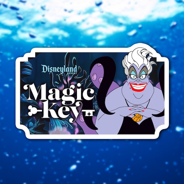 Magic Key Ursula Sticker & Magnet