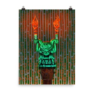 Haunted Mansion Tiki Gargoyle wall art
