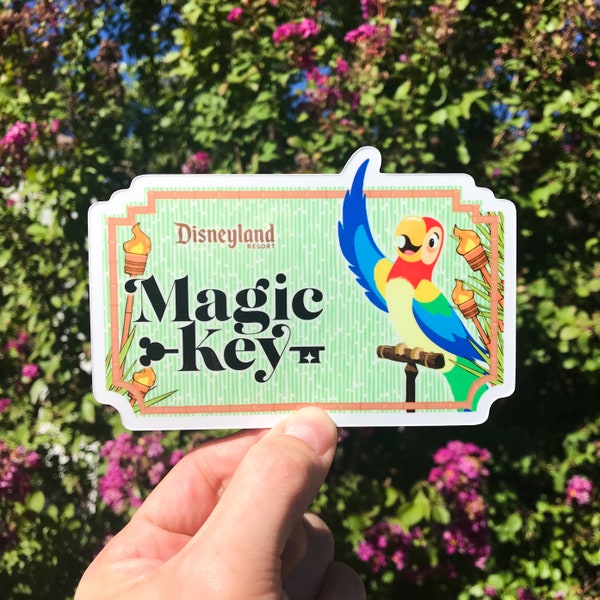 Magic Key Enchanted Tiki Room Sticker & Magnet