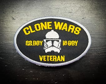 Parche bordado de la Guerra de los Clones