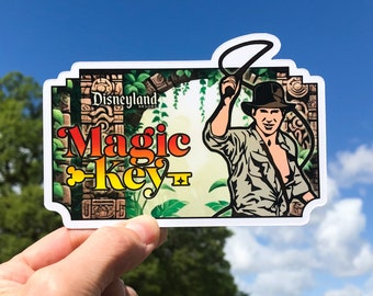 Magic Key Indiana Jones Sticker & Magnet