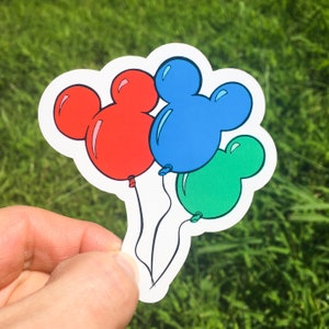 Mickey Balloons Sticker & Magnet