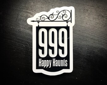 999 Happy Haunts Haunted Mansion Sticker & Magnet