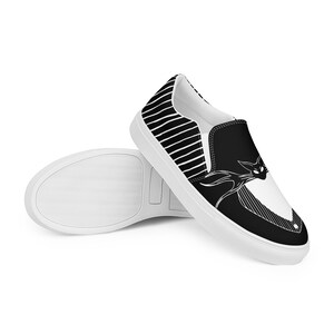Zapatillas de lona sin cordones Jack Skellington para mujer imagen 6