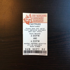 Big Thunder Mountain Fastpass Sticker & Magnet