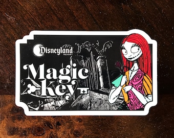 Magic Key Sally Skellington Sticker & Magnet