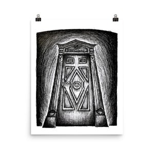 Haunted Mansion Door wall art